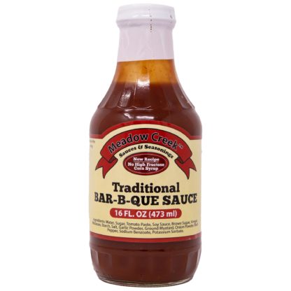 Meadow Creek Traditional Barbeque Sauce - 16 Ounce Glass Jar