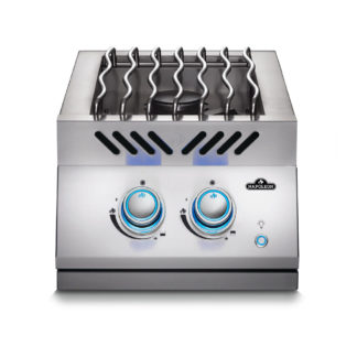 Built-in 700 Series 12" Inline Dual Range Drop-in Top Burner with Stainless Steel Cover